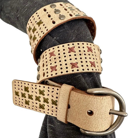 Fossil Accessories - Fossil Braid & Stud Belt S
